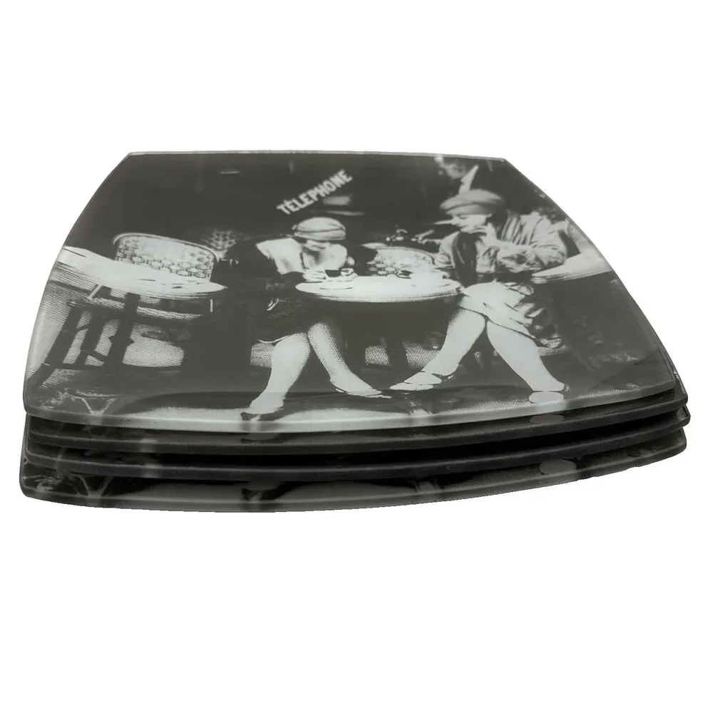 ROGER VIOLLET "CAFE ET CIGARETTE PARIS 1925" BLACK AND WHITE PLATES (4) 10 X 10 - Picture 7 of 7
